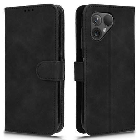 Plånboksfodral för Fairphone 5 med stativ och anti-droppskydd, mobilskal i läder [DB]
