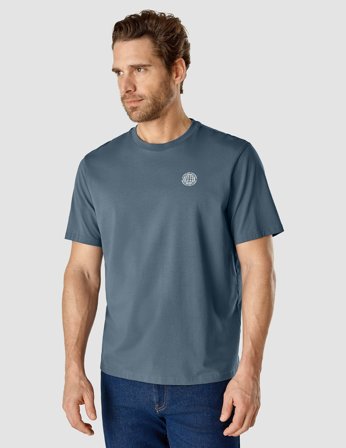 Shaping New Tomorrow - Supima - Globe - Blue Mirage - Box Fit - Male - Size S