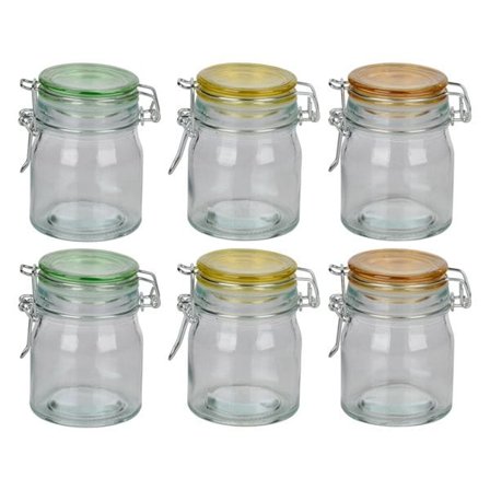 Glasburk med färgat lock – 145 ml