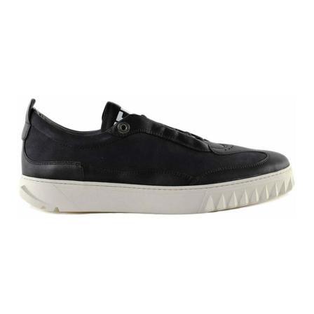 Salvatore Ferragamo Aaron Leather Sneakers Sort, Herre, Størrelse: 43 EU