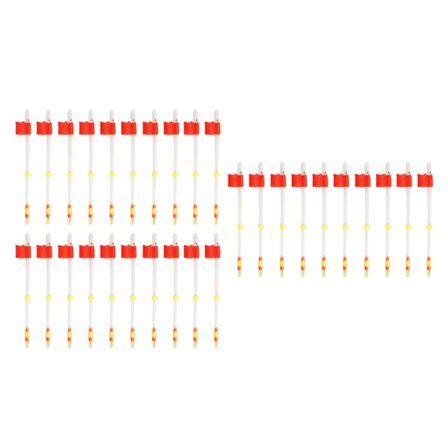 30 KPL Valkoinen Muovinen Jäävavan Kärki Jatko 70mm 2.8in Talvikalastus
