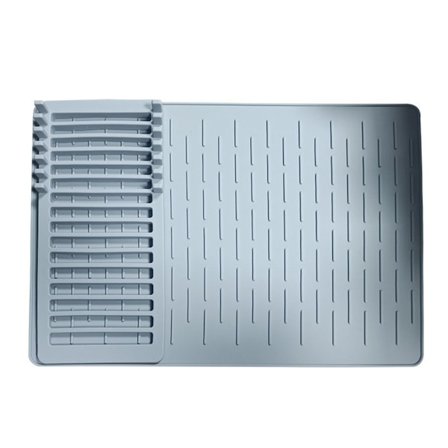 Silikone Aftørrings Måtte: Foldbart Opvaskestativ & Sammenklappelig Aftørrings Bakke