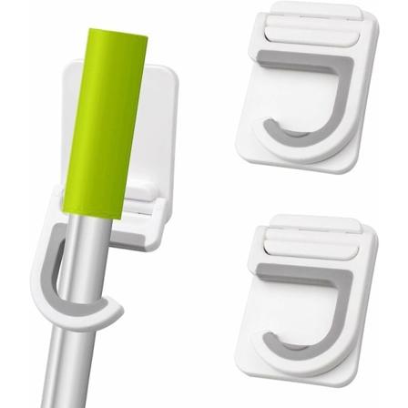 Stykker Kostholder Kostholder Sterk Ikke-merkende stansefri kosteholder Veggmontert kostholder Selvklebende Ingen boring,