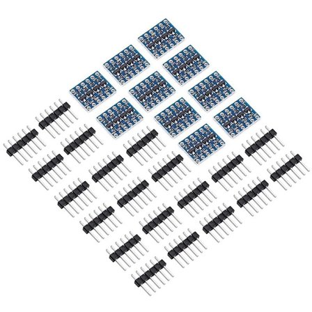 10 stk Serie 4 Kanal IIC I2C Logisk Nivå Konverter Modul Toveis 3.3V til 5V Skifter for Arduino