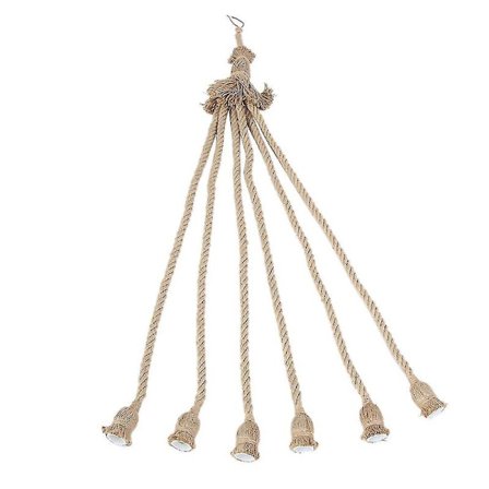 E27 Lampunjalka Hamppuköysijohto 1m Sähköjohto DIY Riippuvalaisin 6 Pidikkeellä Koristeellinen Hehkulamppukanta