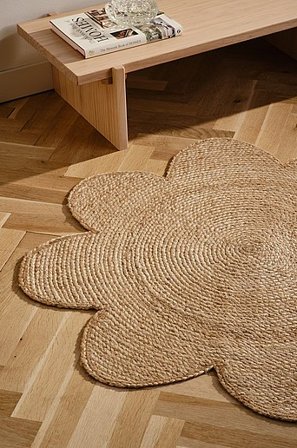 Jotex - Rond Jute Vloerkleed Natuur natuur - HILMA - Koop bij Jotex