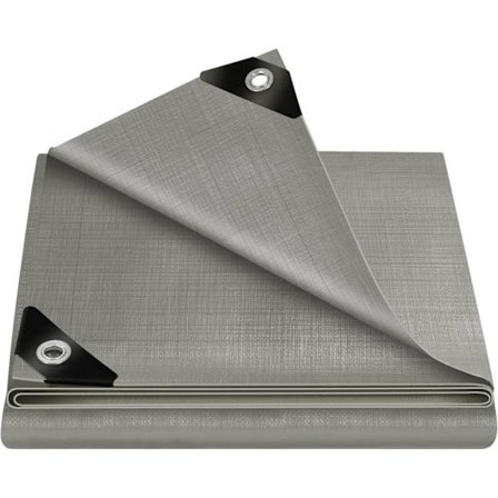 Rootz Tarpaulin Vandtæt dækning - Beskyttelsesplads - Vejrbestandigt tarp - UV -stabilt - 2x2 m - 280 g/m² PE med øje