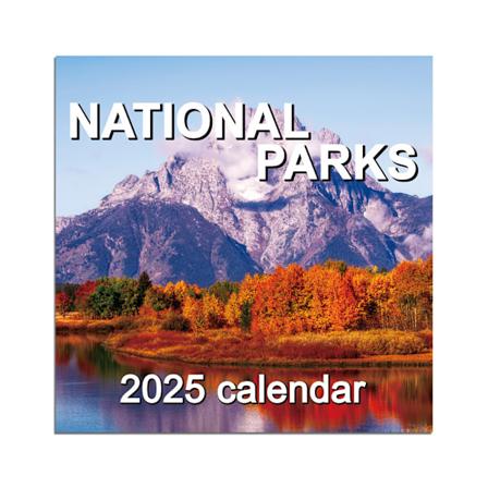 2025 National Park Kalender 12 Månader med Vackra Landskapsbilder