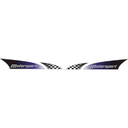 LogoSport Sticker MotorSport Dx-Sx 2 stk 48 x 9 cm