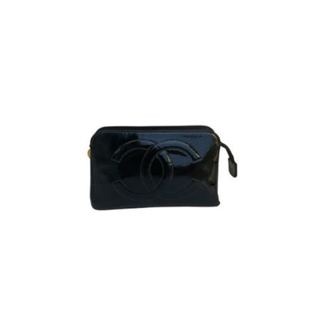 Chanel Vintage, Pre-owned Pouch Zwart, Dames, Maat:ONE Size