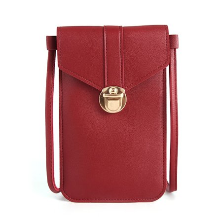 Mobiltelefonetui touch screen Retro spænde RØD