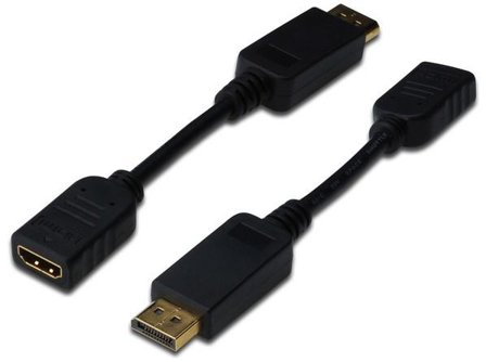 Digitus video adapter - DisplayPort / HDMI - 15 cm