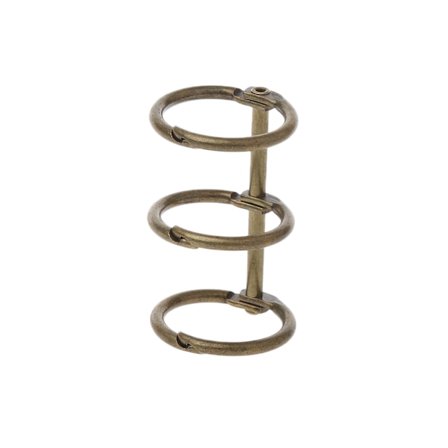 DIY Metal Clip 3 hull Ring for Notebook Loose Leaf Dagbok Photo Album Binding