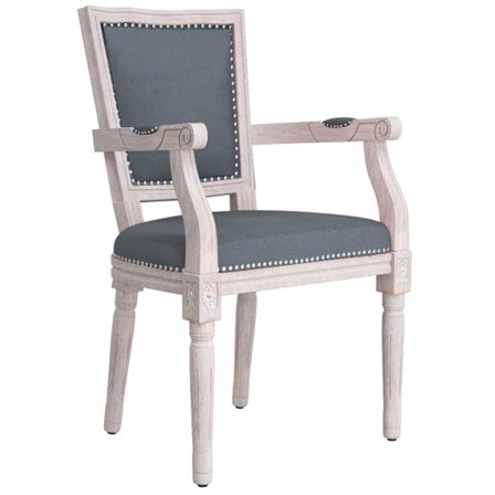 vidaXL Matstol mörkgrå sammet