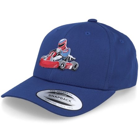 Kinder Kiddo Cap - Blau adjustable Cap - Kinder Gokart Racer Blue Adjustable @ Hatstore