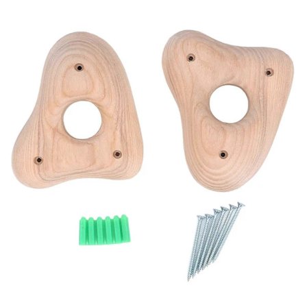 Tre Klatregrep Multifunksjonelle Teksturerte Sikre Miljøvennlige Klatresteiner for Barn Innendørs Utendørs Lekeplass Bakgård Lekeapparat