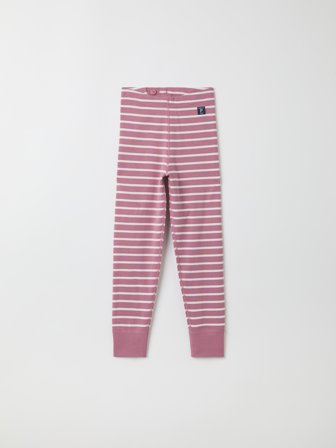 Polarn O. Pyret Byxa randig - 134 - barnkläder - pink