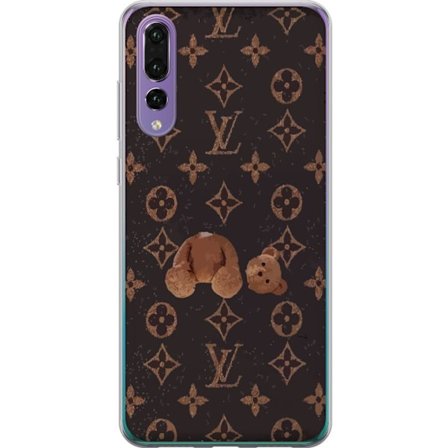 Yhteensopiva Puhelinkuori Huawei Huawei P20 Pro Ylellinen monogrammikuvio rikkinäisellä nalletaustalla pimeässä muotiestetiikassa
