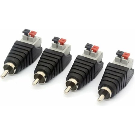 CCTV-kamerans strömanslutningskontakt för ljud- och videohögtalare RCA-hane till AV 2-kontakt