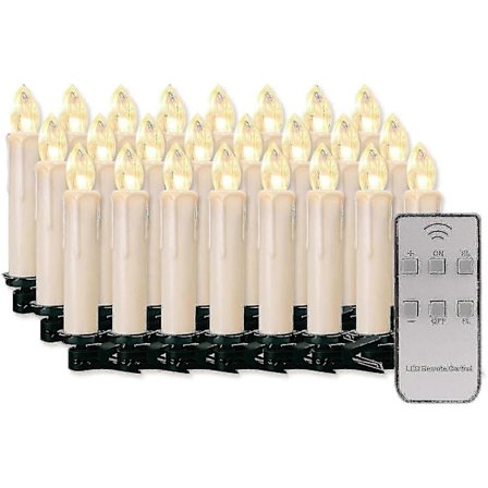 20 st LED-ljus LED-fairylights Sladdlösa Dimbara Ljus Flammlösa Jul Ljus För C (FMY)