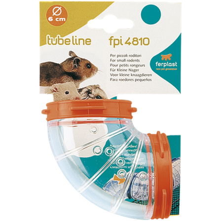 Ferplast - Hamsterrør Bend Transparent 6 cm - Smådyr - Hus & Burinteriør - Leketunell og rør - ZOO.no