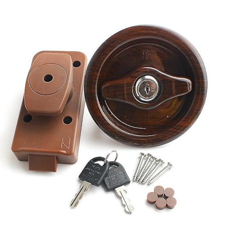 Bobil dørhåndtak med to nøkler sett bad kompatibel med bobil båt marine campingvogn tilbehør passer til dørtykkelse 24-45mm