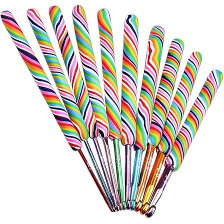 Regnbue Heklenålsett Ergonomisk Leirehåndtak