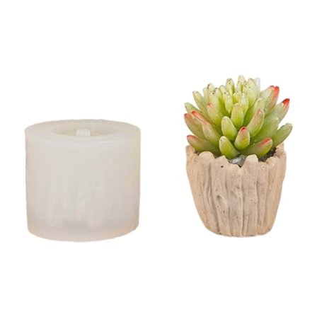 Urtepotter Silikone Form Relief Hjerte Sukkulent Plante Vase Gips Planteforme