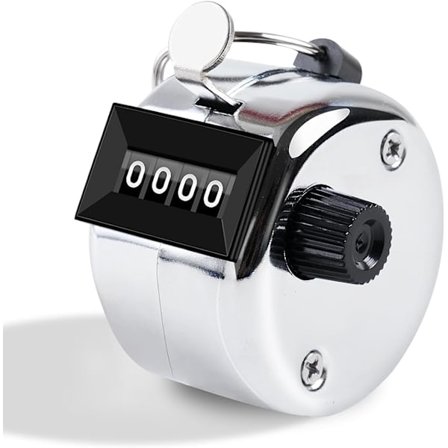 Teller, manuell metallteller med 4-sifret display, tonehøydeteller for golf