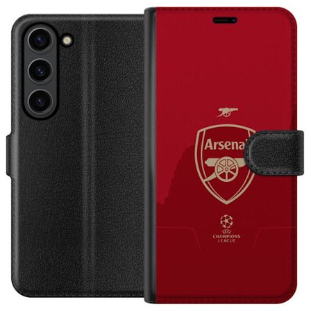Kompatibelt Plånboksfodral till Samsung Samsung Galaxy S24 Arsenal fotboll klubb England Premier League ung trupp offensiv stil teknisk fotboll och s