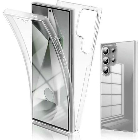 Fodral till Samsung Galaxy S25 Ultra - 360° Fullt skydd Transparent Stötsäker Silikon+PC