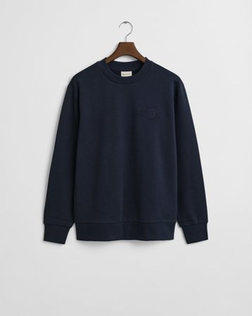 GANT Herren Tonal Rundhals-Sweatshirt (M) Marineblau