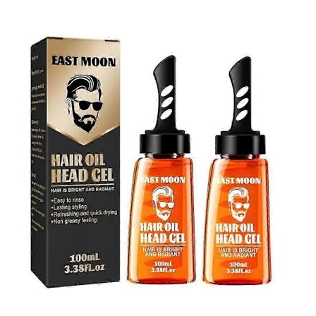 1-3X 2-i-1 Hårvoks Gel Med Kam Langvarig Luftig Hår Menn Hårstyling Gel Verktøy