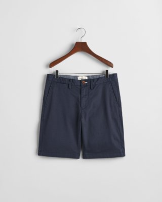 GANT - Slim fit twill shorts til herre marine