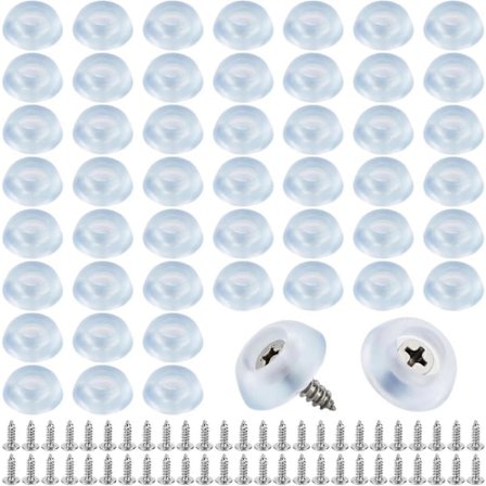 Kumijalat, 50 kpl Leikkuulaudan Jalat Liukumattomat Puskurit Ruostumattomalla Teräksellä