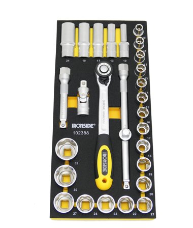 Ironside 749151 Hylsnyckelsats 28 delar, 1/2", Skruva