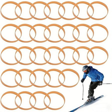 Skibånd, 30 stk. skifastgørelsesbånd, & justerbart snowboard, skibånd snowboardtilbehør, skibånd til sikker opbevaring af skistave