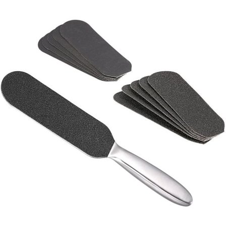 Fotfilset, Rostfritt Stål Pedikyr Fotfil Anti-Hårdhudsborttagning