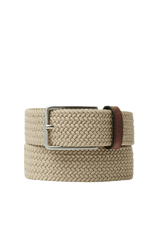 Saddler Marstrand textilbälte Skärp Herr Beige 90CM