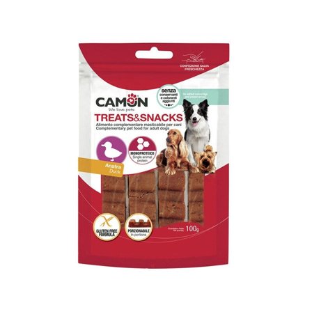 Camon Treats & Snacks Barretta D'Anatra Porzionabile Per Cani