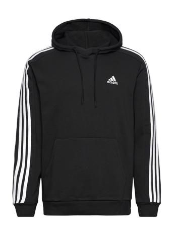 Adidas Sportswear Essentials Fleece 3-Stripes Hoodie Svart