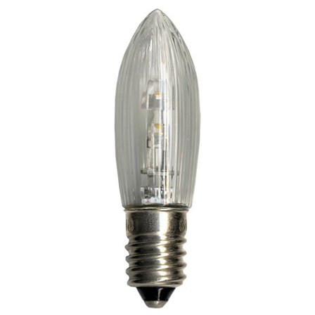 Star Trading - Reservlampe julebelysning LED Bulb E10 10-55V klar 3p Transparent