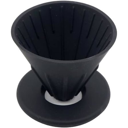 Kaffefilterhållare i silikon - Ställ för att göra kaffe utan kaffebryggare på resan eller hemma (Bla