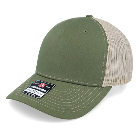 Richardson - Grønn trucker Caps - 112fp Split Army Olive/Tan Trucker @ Hatstore