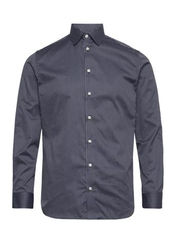 Slhslimethan Shirt Ls Classic Noos Skjorte Business Marineblå Selected Homme*Betinget Tilbud
