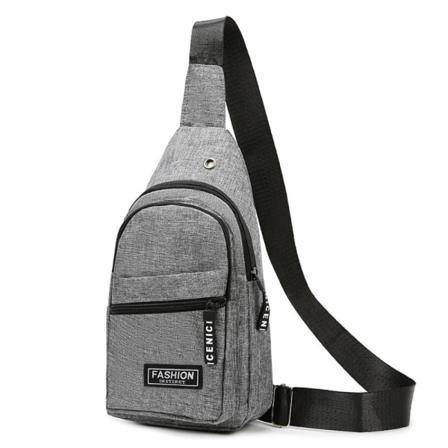 Menn Brystveske Oxford Cloth Skulderveske GRÅ grey