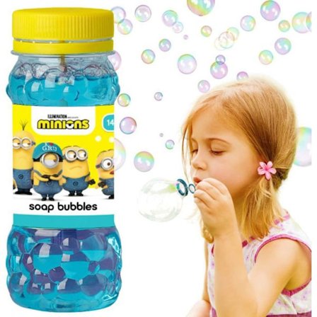 Poolspel - uppblåsbara leksaker Dodo kreativt set med Minions såpbubblor för barn, 145 ml