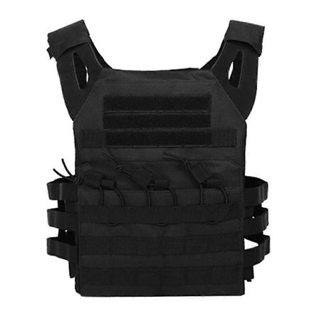 Taktisk vest i nylon Kroppsbeskyttelse Jakt Airsoft Utstyr Combat MOLLE Militær Hær Vest Kamuflasje Platebærer Vest Brown_OF