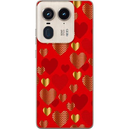 Kompatibel Mobilcover til Motorola Motorola Edge 50 Ultra GoldenHearts