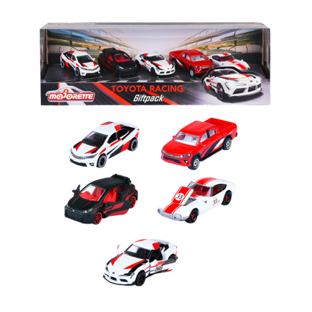 MAJORETTE TOYOTA Racerbil 5-Pack Presentförpackning Fordon Unisex Flerfärgad ONESIZE